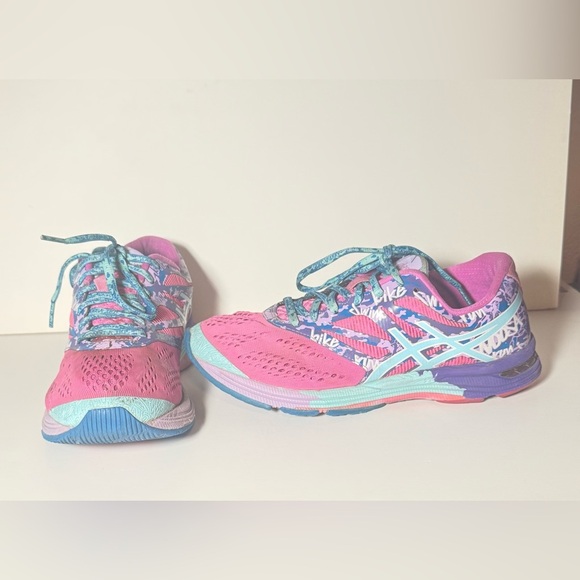 Asics Gel Noosa Tri 10 Womens US 8.5 Training Running Shoes T580N Pink Blue C6 - Picture 1 of 8
